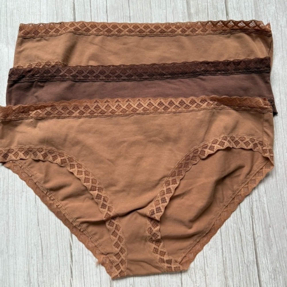 New Women's NATORI 156058 Bliss Cotton Briefs Size XXL